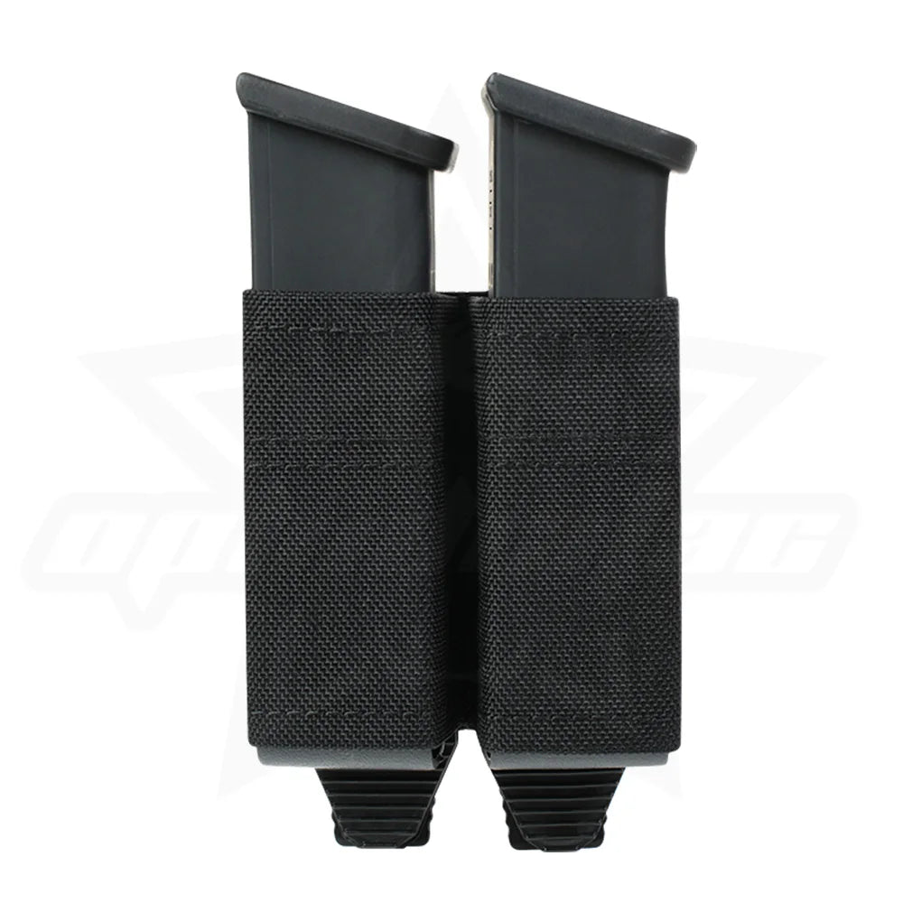OPHIDIAN MOLLE Mag Pouch FAST 9MM Double Mag Bag Hunting CS Games Air soft Holder With Nylon Support Clip