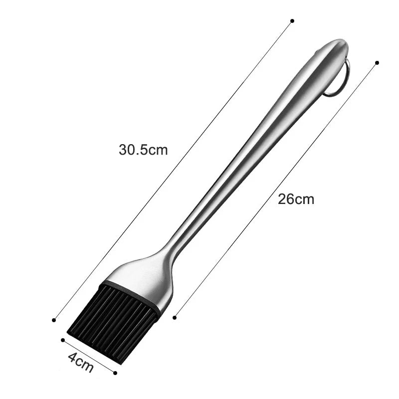 Silicone Kitchen Oil Brush BBQ Grill Basting Brush Barbecue Cooking Brush Silicone Pastry Brush for Baking Grill BBQ Accessories