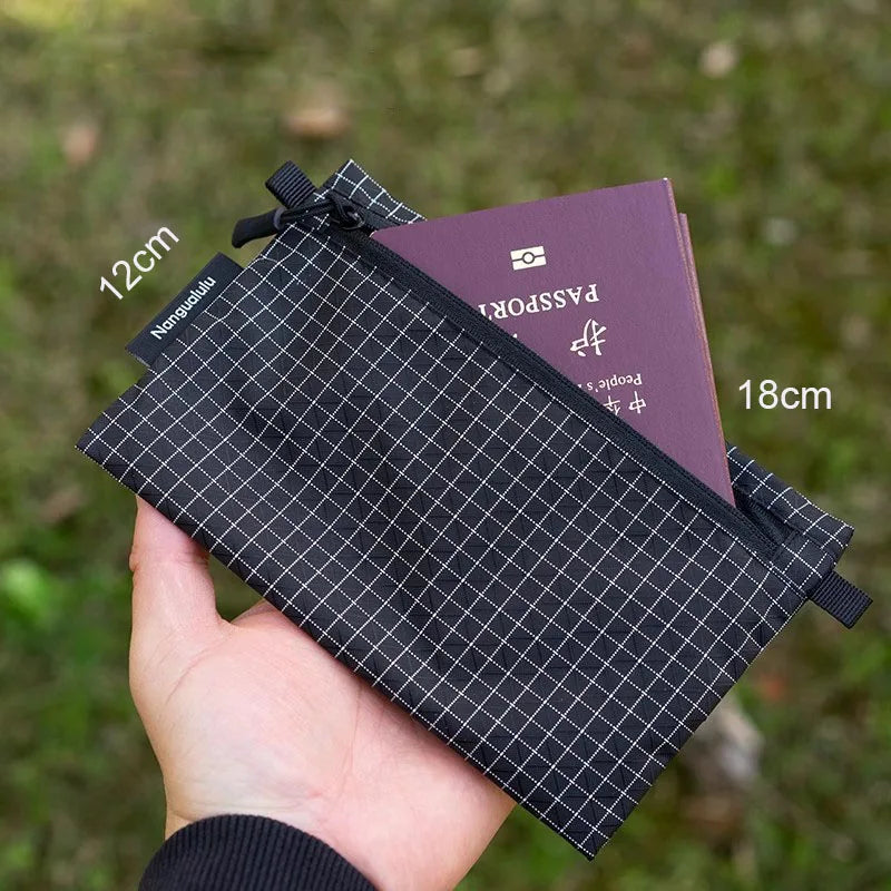 Ultralight UHMWPE xpac Tactical Wallet Passport Holder - Waterproof RFID Outdoor Camping Card Pouch Cash Bag - Molle Attachment
