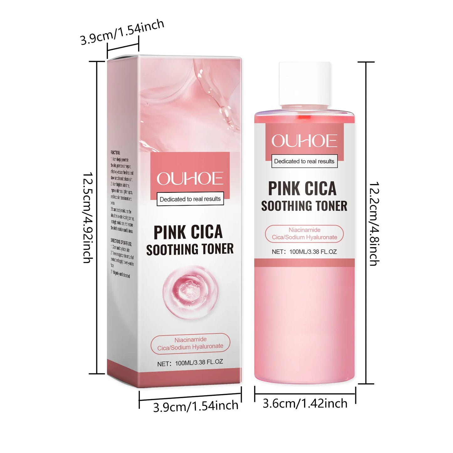 Niacinamide Facial Toner Brightening Lighten Spots Improve Pigmentation Even Skin Tone Tightens Hydrating Soothing Toner