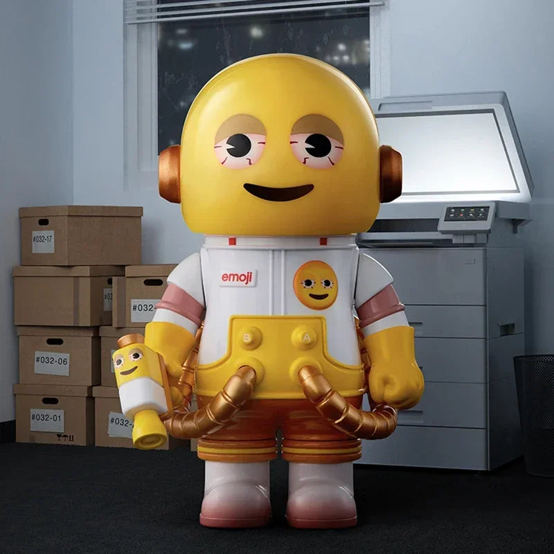 POP MART MEGA SPACE MOLLY 100% X Emoji Series Blind Box Guess Bag Desktop Decoration Cute Model Gift Girl Blind Bag Toys Anime