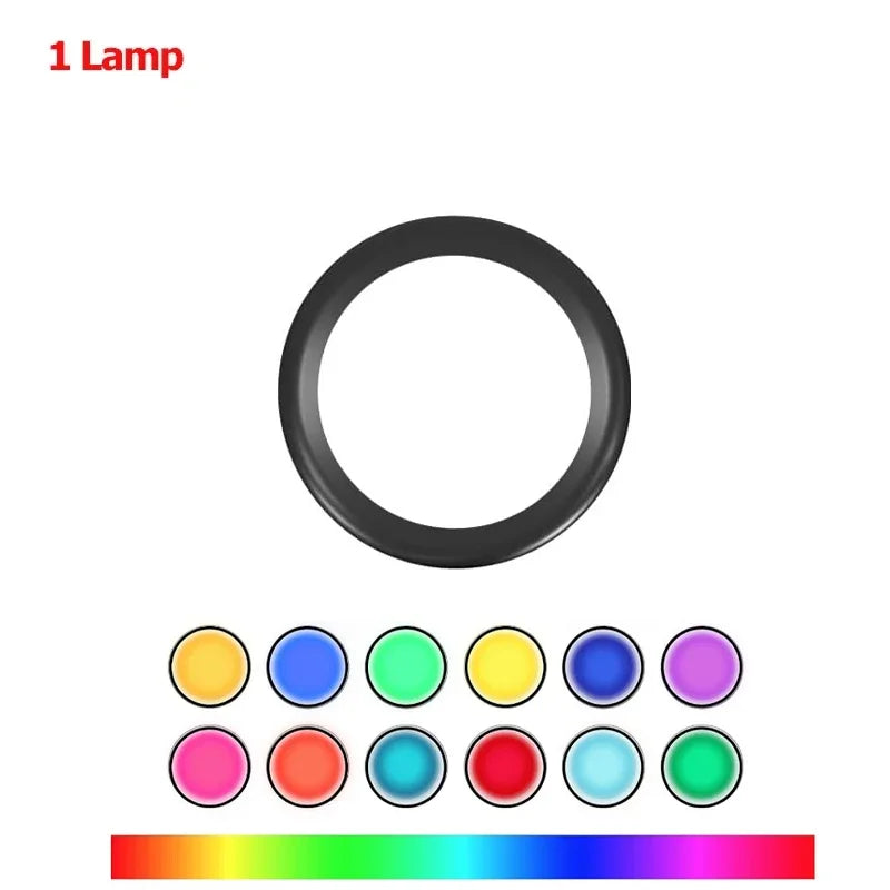 Under Cabinet Lighting Remote Control Wireless Shelf Light Battery Operated Lights Night Light Timmer for Closet Bedroom Kitchen