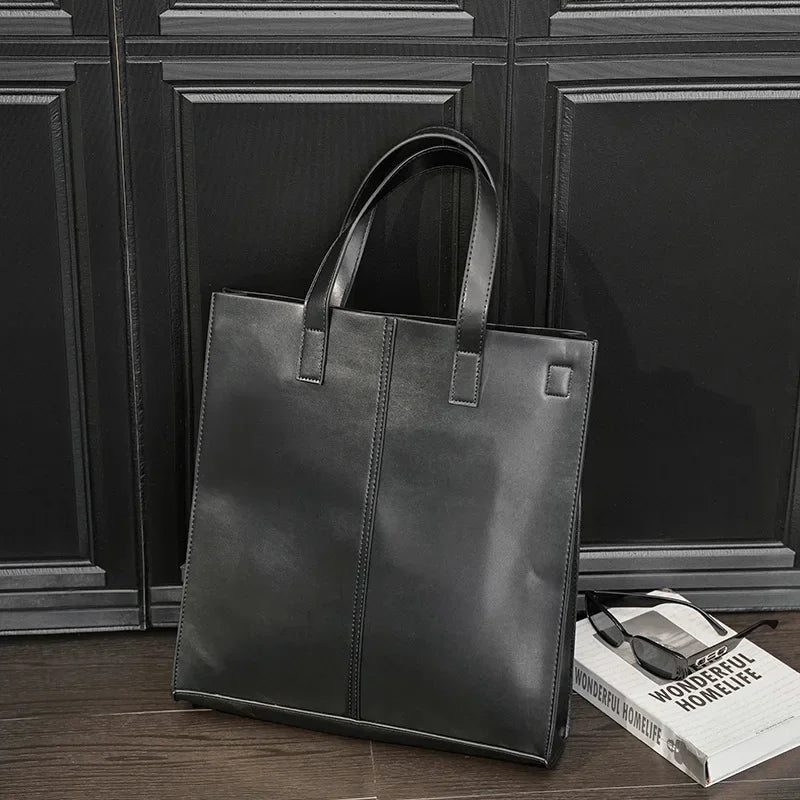 Vintage Fashion Men's Crossbody Bags High Capacity Handbags Men Totes Luxury Business Shoulder Bag Laptop Messenger Bags Bolsa