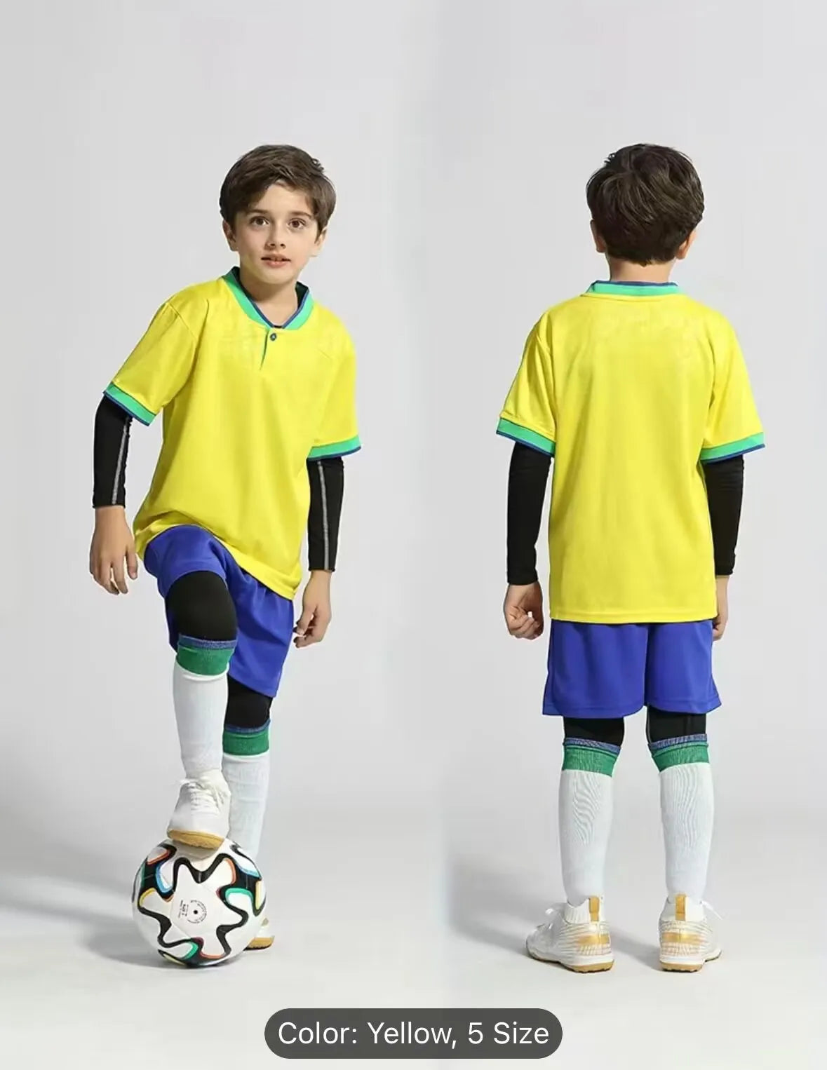 Children's sports suit boy girl Portuguese Fans shirt Training wear games rugby Football Shirt Men Kids Child Sets Kit uniform