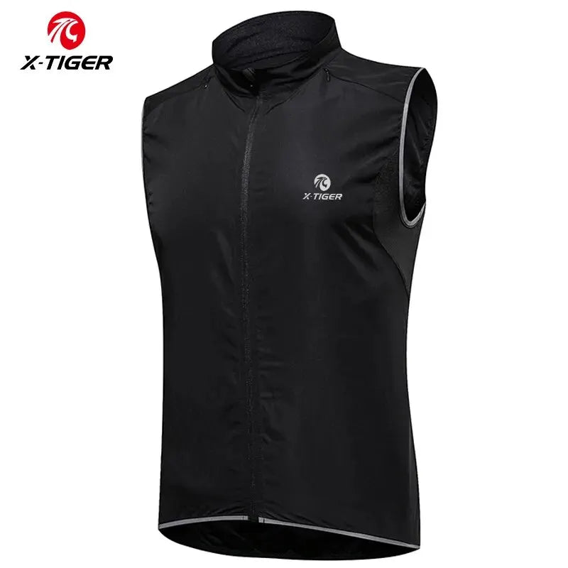 X-TIGER Cycling Vest Sleeveless Bicycle Reflective Windproof Uitra-Light Sun Protection Mountaineering Jacket Cycling Sportswear