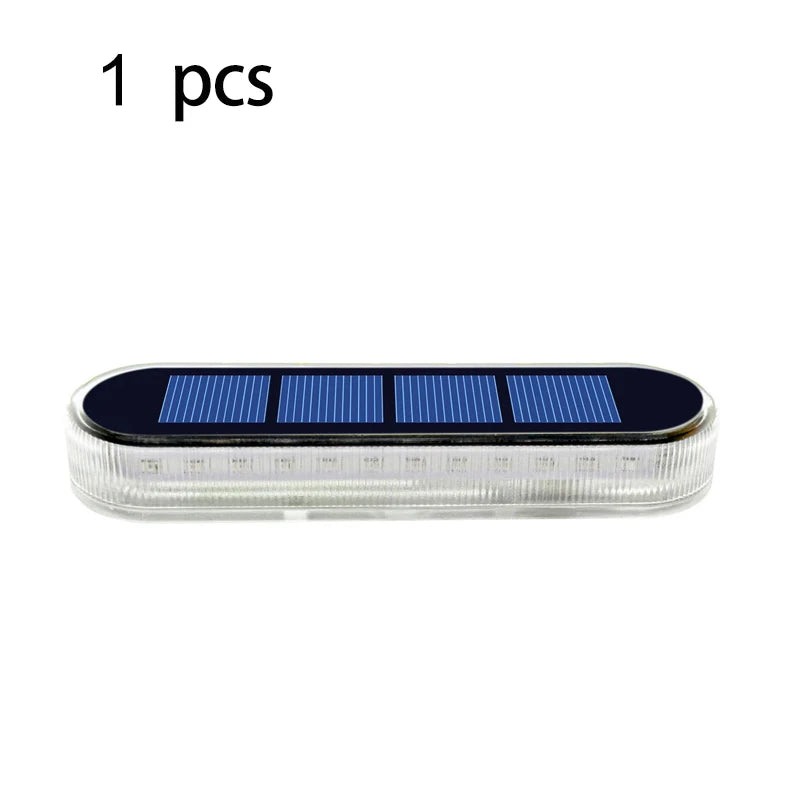 Solar Deck Light Outdoor Solar Lighting Stair Lamp Waterproof IP68 30 LEDs For Railing Fence Yard Lamp Exterior Decorative