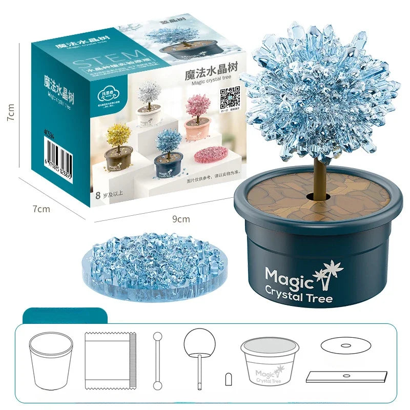 DIY Crystal Planting Tree Magic Handmade Science Experiment Set Funny Tecnologia Educational Science Toys Creative Children Gift