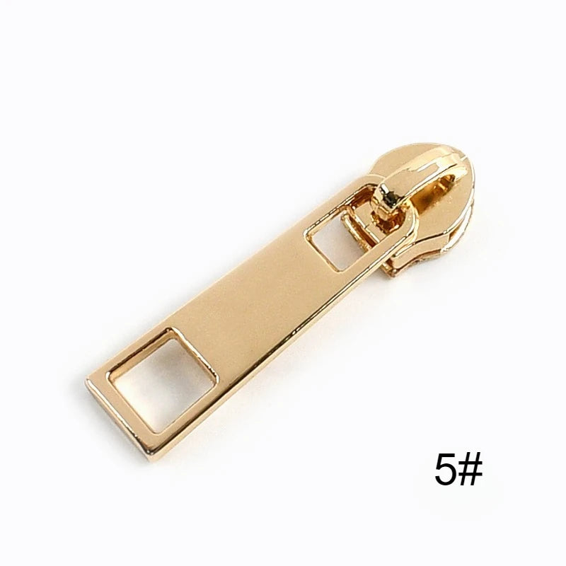 5/10/20Pcs 5# Zipper Pulls For Sewing Zippers Tape Metal/Nylon/Resin Zips Sliders Bag Garments Repair DIY Accessories