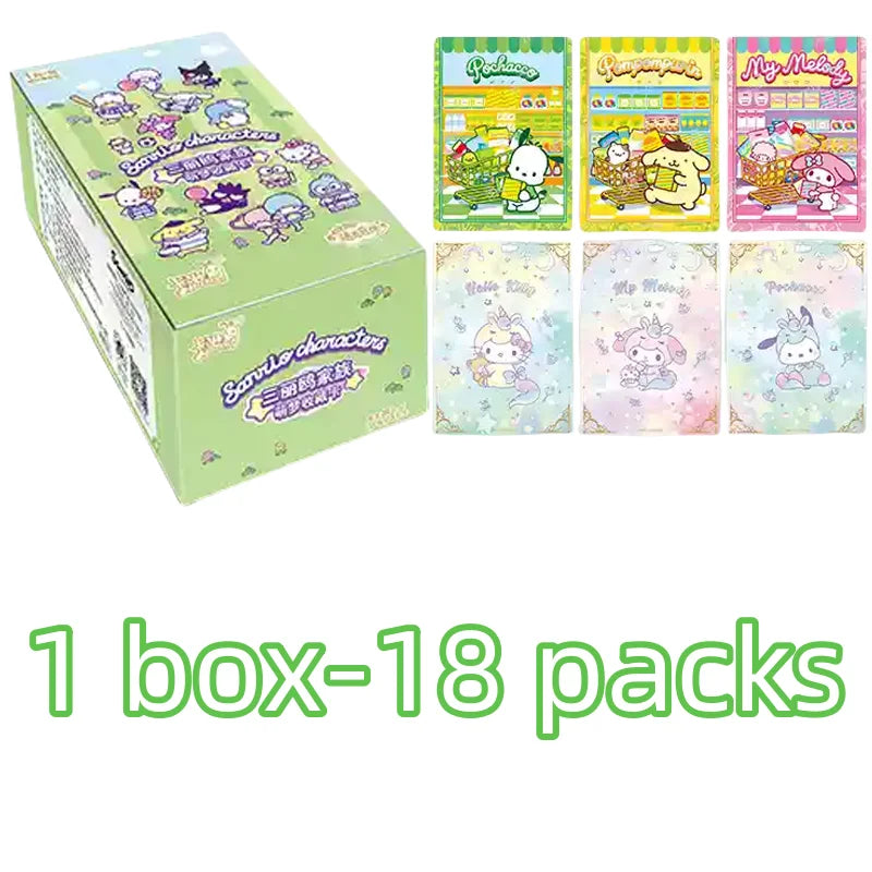 KAYOU Genuine Sanrio Card Flower Fragrance Story Mengmeng Collection Pack Sanrio Family Collectible Cards Toys Gifts