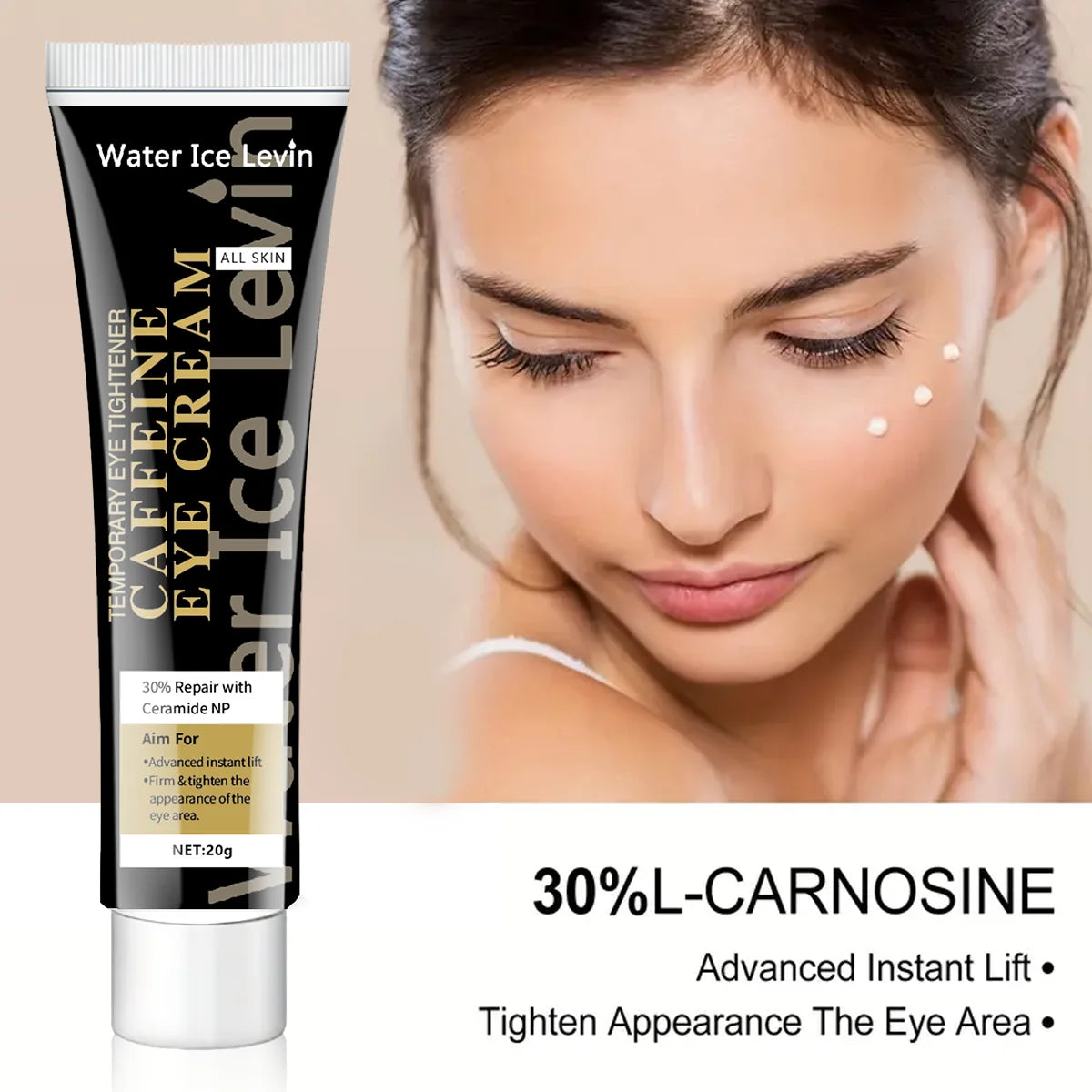 Caffeine Eye Cream to Lighten Dark Circles and Tighten Skin Instant Eye Repair Essence Eye Beauty Treatment