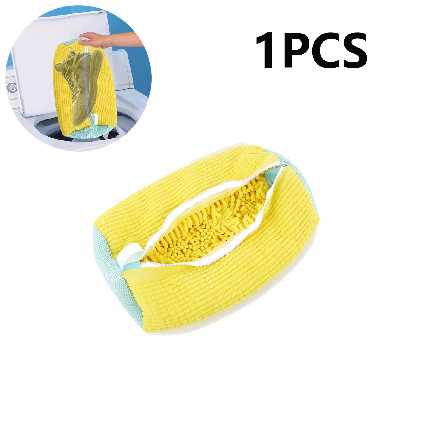 Washing Shoes Bag Padded Net Laundry Shoes Protector Fluffy fibers Polyester Sneaker Washing Friendly Laundry Bag Drying Bags