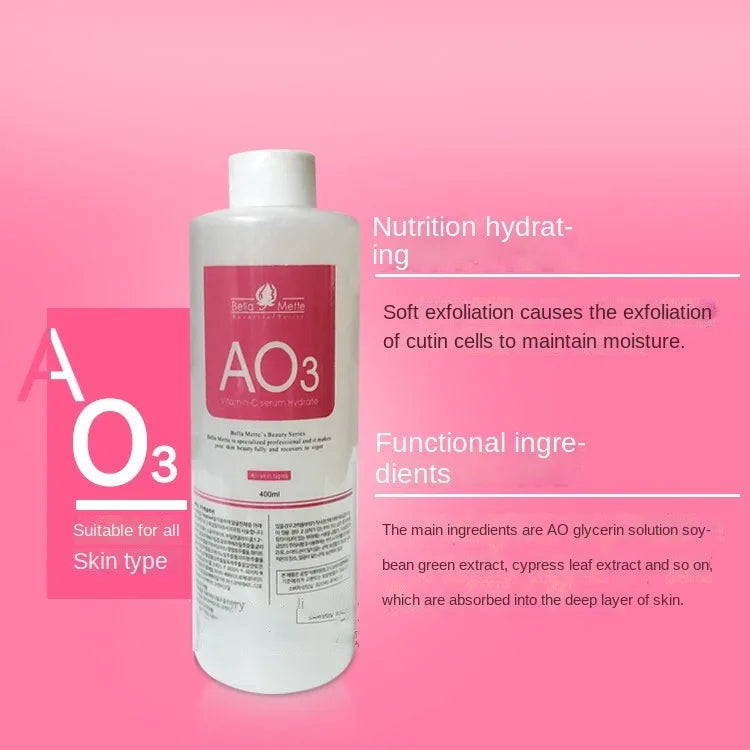 Skincare Face Serum Hydro Facial Aqua Peel Solution 400ml AS1 SA2 AO3 For Machine Skin Deep Cleaning