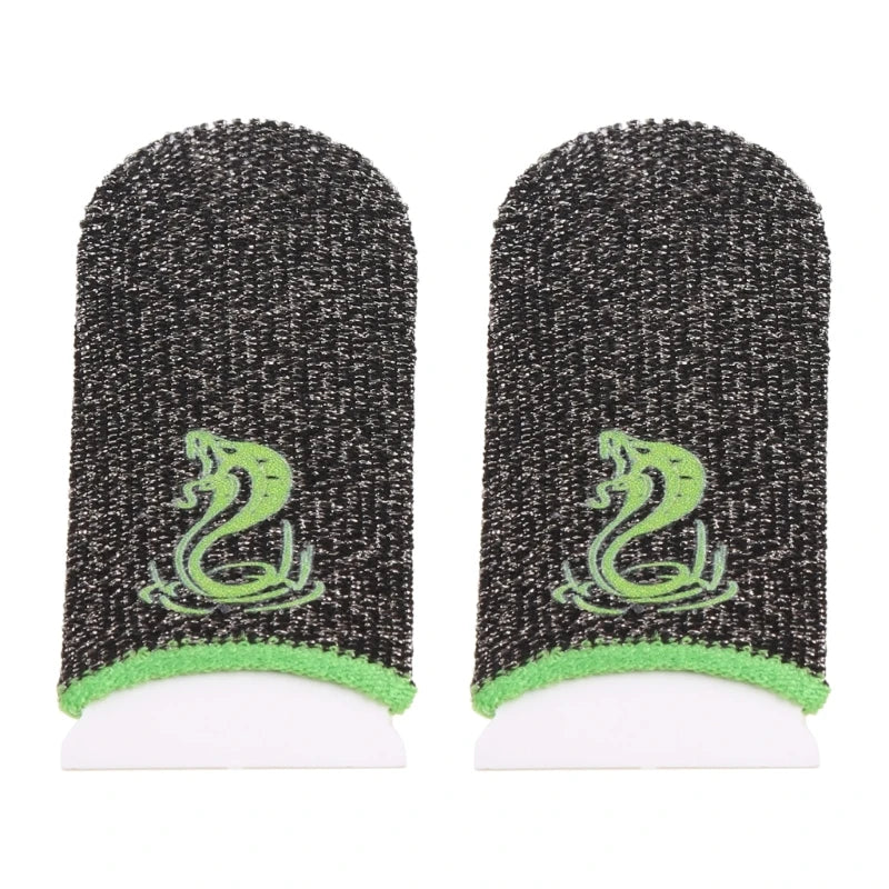 1 Pair Gamer Sleeve Sweatproof Dedales Gamer Finger Cover Touch Screen Fingertips Sleeve For PUBG Mobile Games Game Accessories