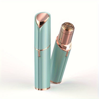 [Painless Facial Hair Remover] Conduroma Women's Painless Facial Hair Remover | Cordless, AA Battery-Powered (Not Included), Elegant Metallic Finish - for Face, Upper Lip, Chin, Bikini Line - Travel-Friendly, Sleek Design, Sm