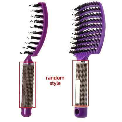 1pc Magic Scalp Massage Hair Brush for Women - Professional Detangling Tool for Wet Curly Hair - Hairdressing Tool, Detangling Brush, Ergonomic Handle, Durable Bristles, Salon Professionals, Styling Accessory, Sleek Design, S