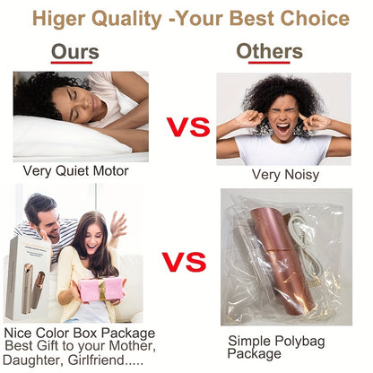 [مزيل شعر الوجه بدون ألم] جهاز إزالة شعر الوجه بدون ألم للنساء من كوندوروما | لاسلكي، يعمل ببطارية AA (غير متضمنة)، لمسة نهائية معدنية أنيقة - للوجه، الشفة العليا، الذقن، خط البكيني - سهل السفر، تصميم أنيق، صغير