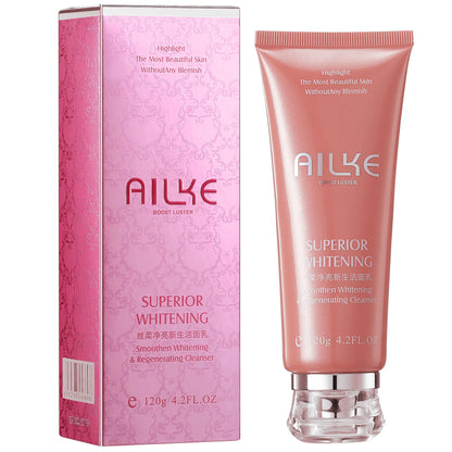AILKE Rose Facial Cleanser, Women Whitening Moisturizing Cleaning Cleaner, Hydrating, Reduce Dark Spots, For All Skin Types