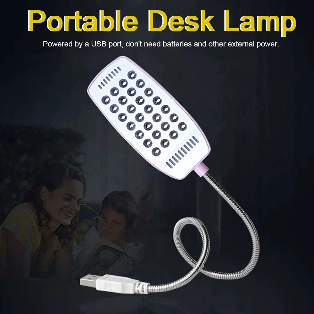 Ultra Bright 28/6LEDs Reading Lamp LED USB Book Light Flexible Table Lamps Night Lamp for PC Computer