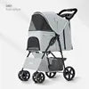 (Ready to Ship) Manufacture Cheap Pet Stroller for Cat and Dog Outdoor Walking One-Hand Easy Fold Trolley