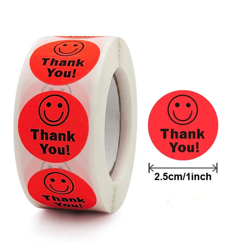 Smile Face Sticker 500 Pcs/roll For Kids Reward Sticker Yellow Dots Labels Happy Smile Face Expression Sticker Kids Toys