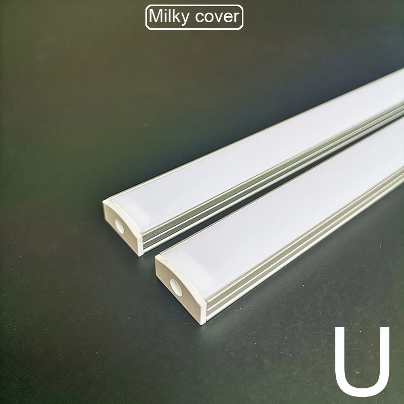 1-28pcs/Lot perfil aluminio led Corner Aluminium Profile Channel Holder for LED Strip Light Bar Cabinet Lamp Kitchen Closet