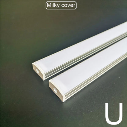 1-28pcs/Lot perfil aluminio led Corner Aluminium Profile Channel Holder for LED Strip Light Bar Cabinet Lamp Kitchen Closet