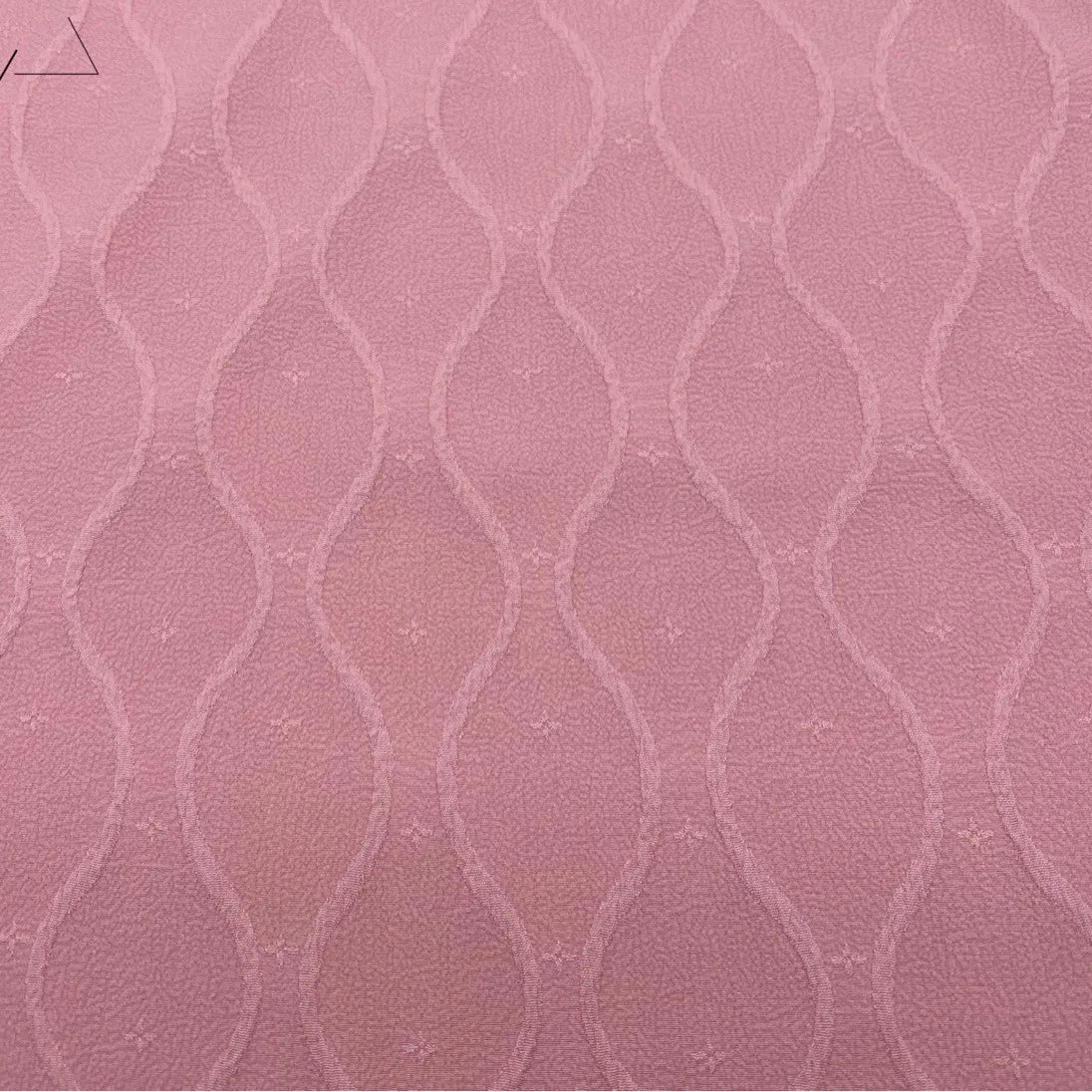 Women's Spring Summer SuitDressShirtLolita Fabric Four-Way Elastic Curve Large Flower Jacquard Plaid Breathable Crepe Pattern