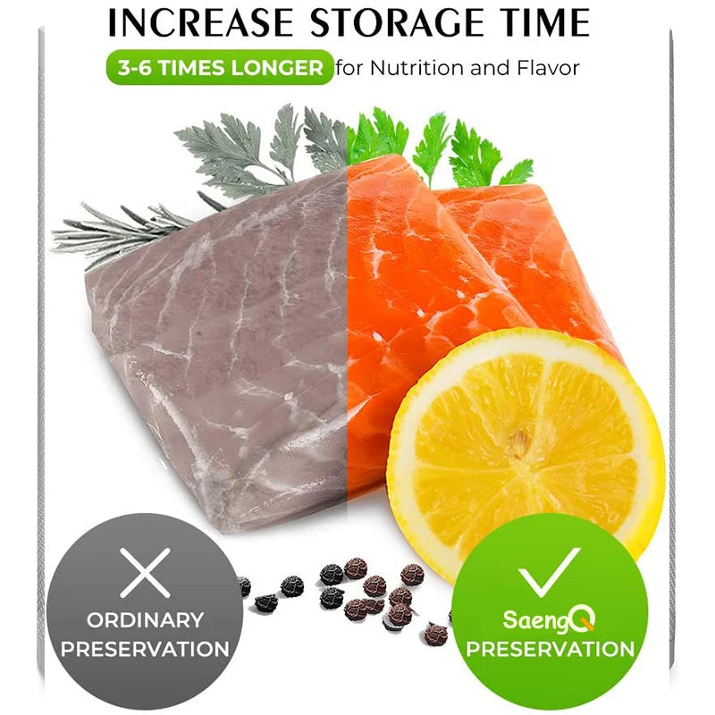 saengQ Kitchen Bags For Vacuum Food Vacuum Sealer Bag Sous Vide Storage Sealer bag Vacuum Packaging 12/15/20/25/30 cm*500 cm