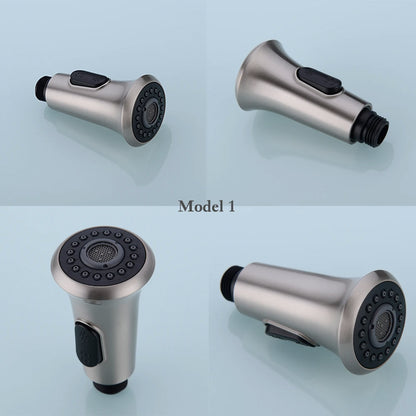 Brushed Kitchen Pull Out Down Sprayer Faucet Replacement Part Spray Shower Head