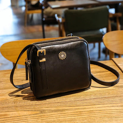 2023 Vintage Style Shoulder Bag Simple Square Crossbody Bags For Women Compartment Handbags Designer Female Messenger Bags