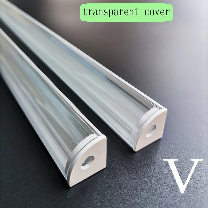 1-28pcs/Lot perfil aluminio led Corner Aluminium Profile Channel Holder for LED Strip Light Bar Cabinet Lamp Kitchen Closet