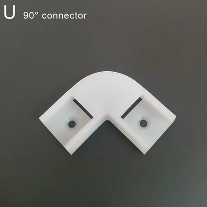 1-28pcs/Lot perfil aluminio led Corner Aluminium Profile Channel Holder for LED Strip Light Bar Cabinet Lamp Kitchen Closet