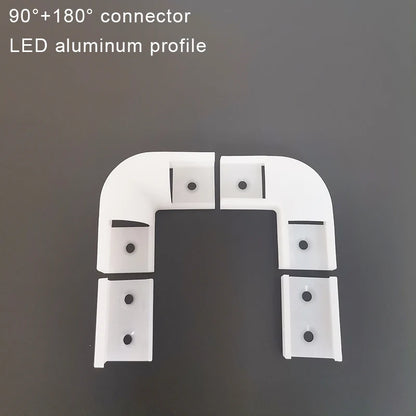 1-28pcs/Lot perfil aluminio led Corner Aluminium Profile Channel Holder for LED Strip Light Bar Cabinet Lamp Kitchen Closet