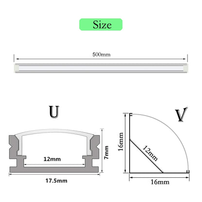 1-28pcs/Lot perfil aluminio led Corner Aluminium Profile Channel Holder for LED Strip Light Bar Cabinet Lamp Kitchen Closet