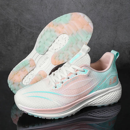 Ultra Light Rebound Jelly Shaped Rubber Bottom Custom Logo Unisex Anti slip Breathable Men Sneaker Women Running Shoes