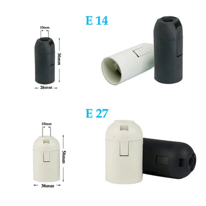 1.8m Power Cord Cable with Dimmer ON OFF Switch Metal Clip E14 E27 Base Hanglamp Holder Socket Plug Cord for Salt Rock Lava Lamp