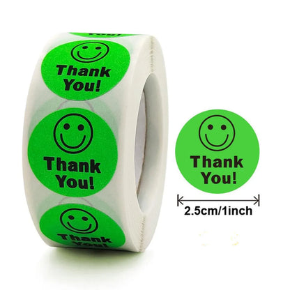Smile Face Sticker 500 Pcs/roll For Kids Reward Sticker Yellow Dots Labels Happy Smile Face Expression Sticker Kids Toys