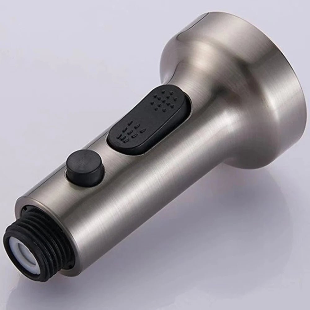 Brushed Kitchen Pull Out Down Sprayer Faucet Replacement Part Spray Shower Head