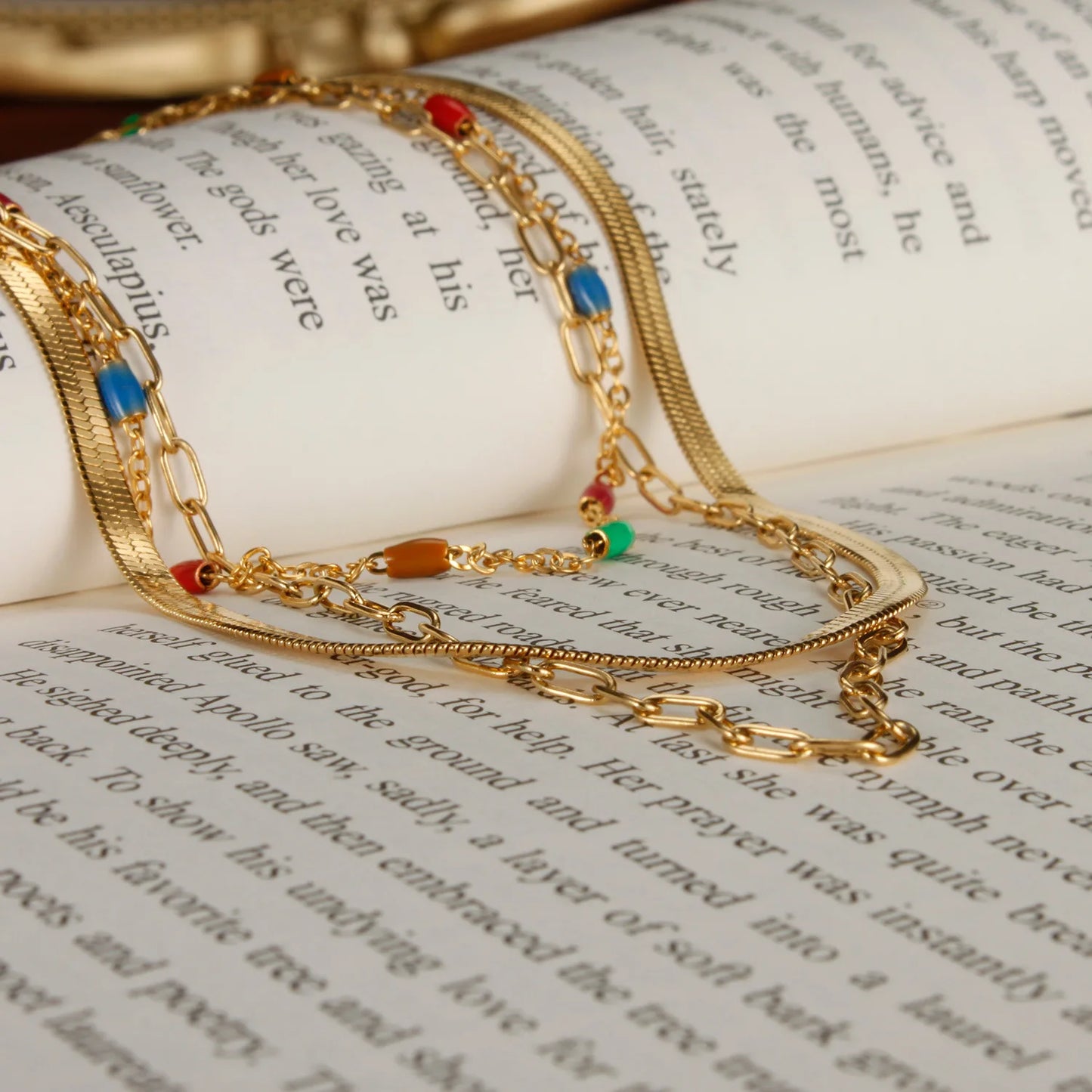 Wholesale High-Grade Stainless Steel Snake Bone Chain Necklace for Women Fashionable Colorful Drip Glue Gold Plating Weddings