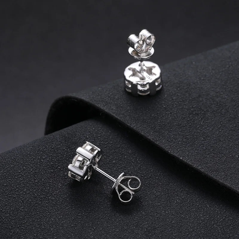 Fashion Fine Jewelry Earrings Gold Plate Sterling Silver 925 Jewellery Moissanite Gemstone Earring Hip Hop Jewelry for Women Men