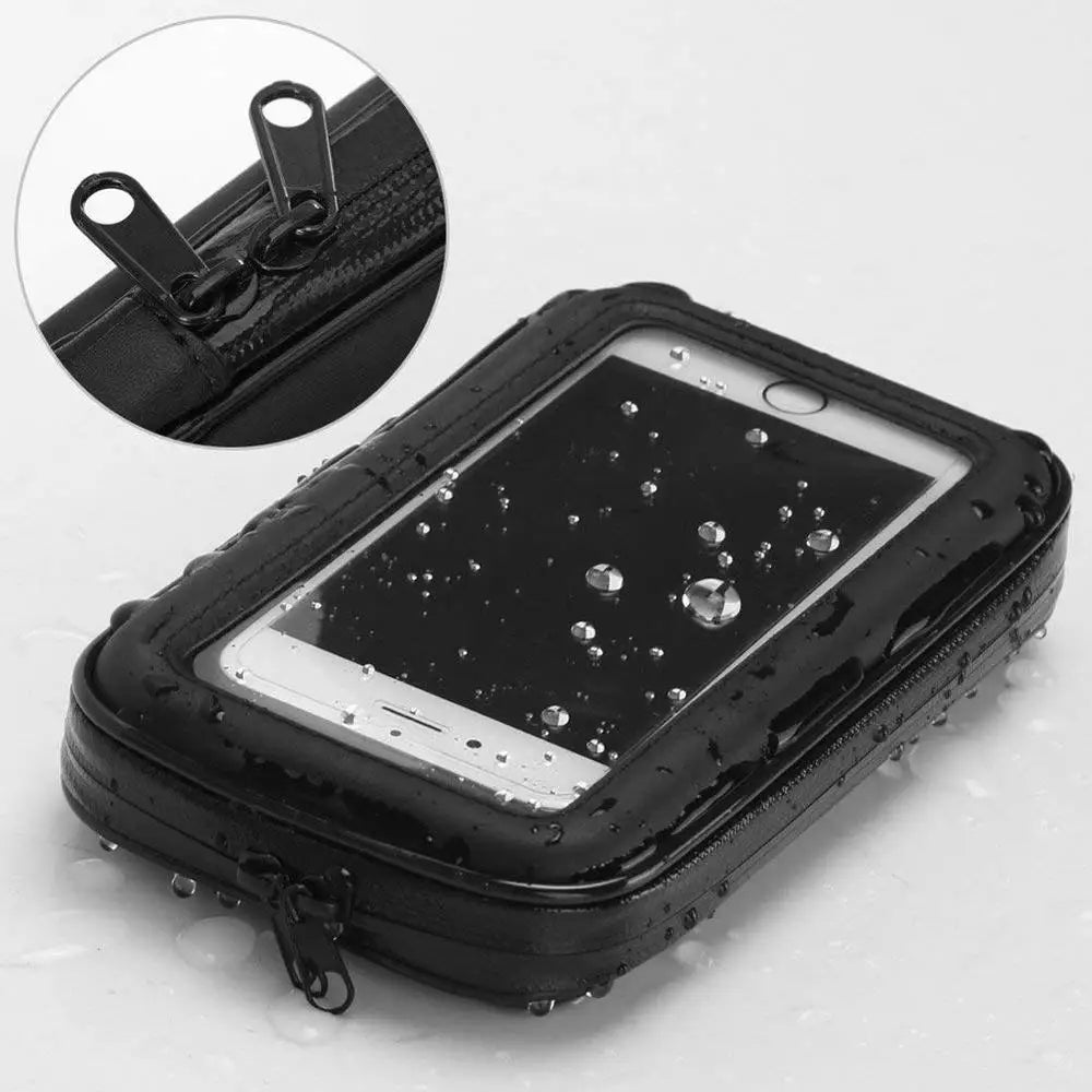 Waterproof Bicycle Cell Phone Holder Motorcycle Handlebar Bag Case for iPhone 15 14 Pro Max Bike Phone Mount for Samsung Xiaomi