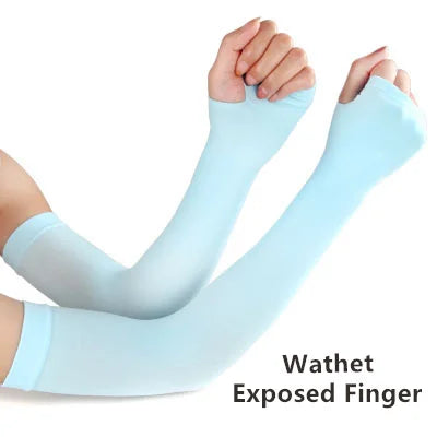 1 Pair Men Women Cycling Arm Sleeve Running Bicycle Cycling cuff Sun Protection Cuff Cover Protective Anti-sweat Arm Warmers