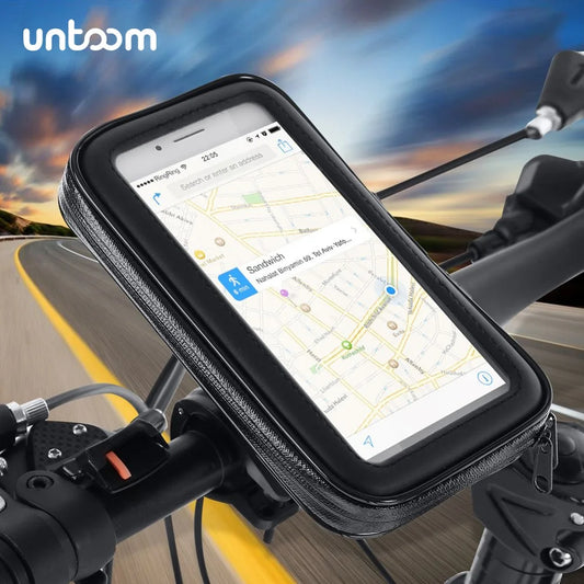 Waterproof Bicycle Cell Phone Holder Motorcycle Handlebar Bag Case for iPhone 15 14 Pro Max Bike Phone Mount for Samsung Xiaomi