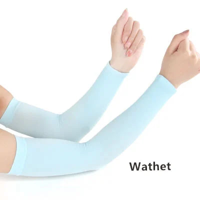 1 Pair Men Women Cycling Arm Sleeve Running Bicycle Cycling cuff Sun Protection Cuff Cover Protective Anti-sweat Arm Warmers