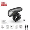 USB Rechargeable 300 Lumens Bicycle Headlight MTB Bike Lights for Night Riding Battery Powered