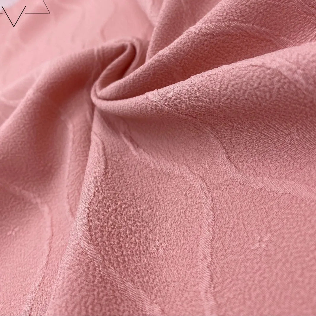 Women's Spring Summer SuitDressShirtLolita Fabric Four-Way Elastic Curve Large Flower Jacquard Plaid Breathable Crepe Pattern