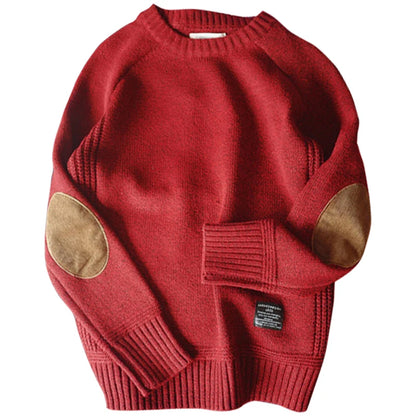 2025 New Men Pullover Sweater Autumn Fashion Casual Loose Thick O Neck Wool Knitted Oversize Harajuku Streetwear Knitwear M-5Xl