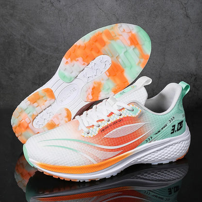 Ultra Light Rebound Jelly Shaped Rubber Bottom Custom Logo Unisex Anti slip Breathable Men Sneaker Women Running Shoes