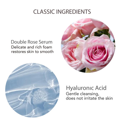 AILKE Rose Facial Cleanser, Women Whitening Moisturizing Cleaning Cleaner, Hydrating, Reduce Dark Spots, For All Skin Types