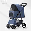 (Ready to Ship) Manufacture Cheap Pet Stroller for Cat and Dog Outdoor Walking One-Hand Easy Fold Trolley